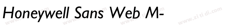 Honeywell Sans Web M字体转换